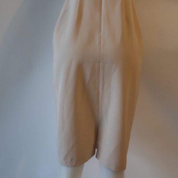 NWT Womens Alexia Admor Cream Neutral Tie Neck Sheath Dress 2 - Picture 13 of 14